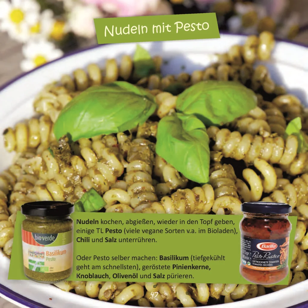 Beitragsbild Nudeln mit Pesto